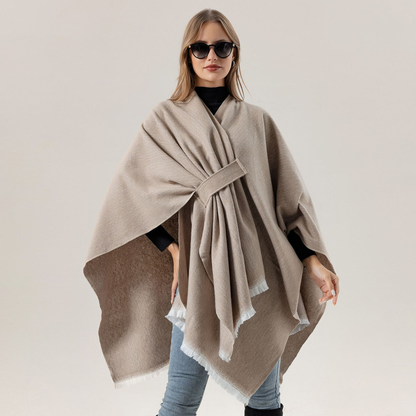 Huivora Silk Cape Shawl Wrap
