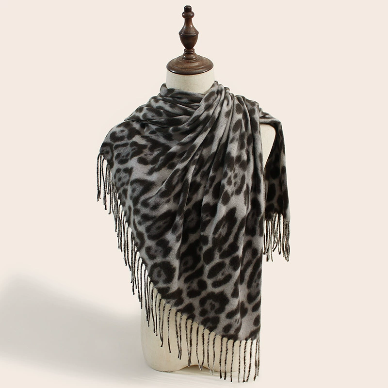 Huivora Leopard Print Scarf Soft Winter Wrap