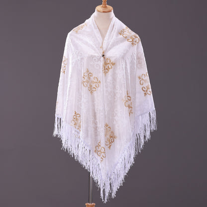 Huivora Viscose Square Scarf Winter Shawl