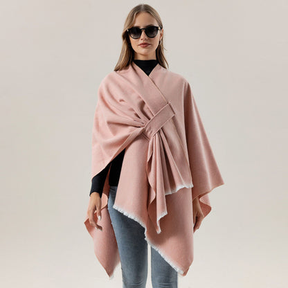 Huivora Silk Cape Shawl Wrap