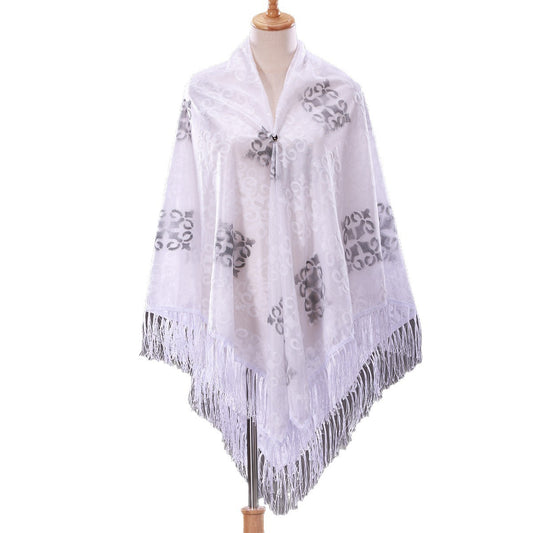 Huivora Viscose Square Scarf Winter Shawl
