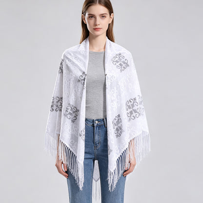 Huivora Viscose Square Scarf Winter Shawl