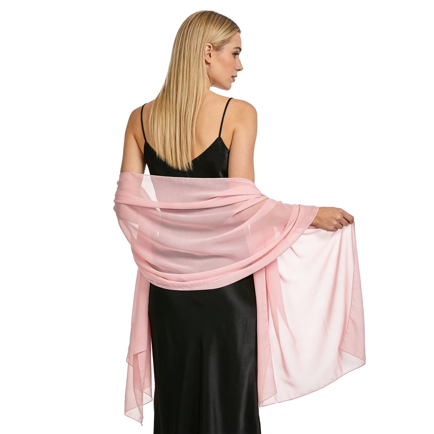 Huivora Lightweight Pink Long Scarf